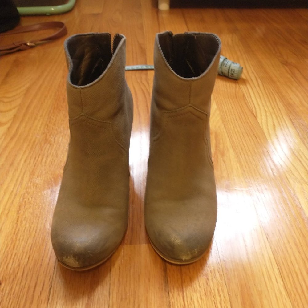 Nordstrom BP Trott Bootie in Chocolate Leather 7M - Picture 3 of 6